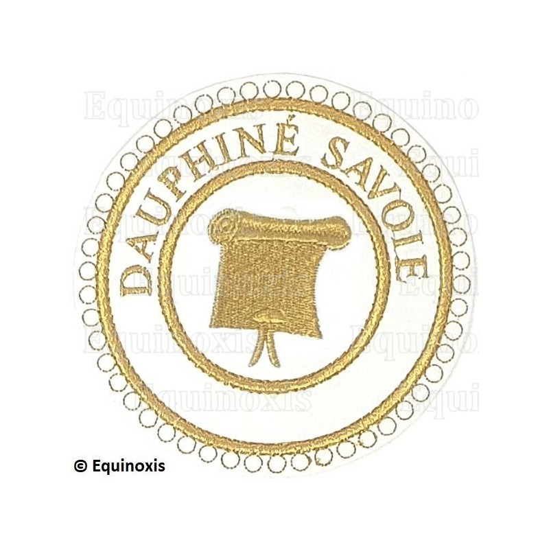 Badge / Macaron GLNF – Grande tenue provinciale – Grand Orateur – Dauphiné Savoie – Brodé machine
